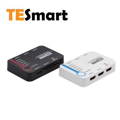 

TESmart 5x1 HDMI Switch 5 In 1 Out Intelligent 5 Port HDMI Switcher Splitter For Xbox 360One PS4PS3 etc Supports 4K30Hz