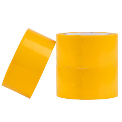 

Excellent times solid UBGU PVC line warning tape 3 rolls yellow 50mm 22 meters ground 5s positioning tape isolation logo tape