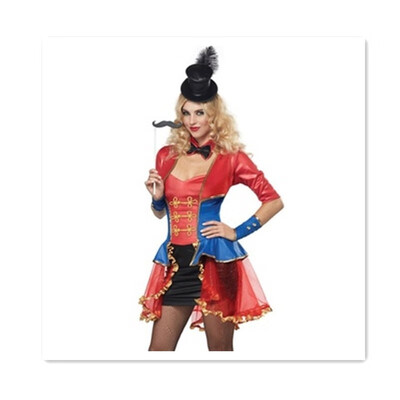 

Red exit game uniforms nightclub bar ds service Halloween cosplay suit modern dance clothes