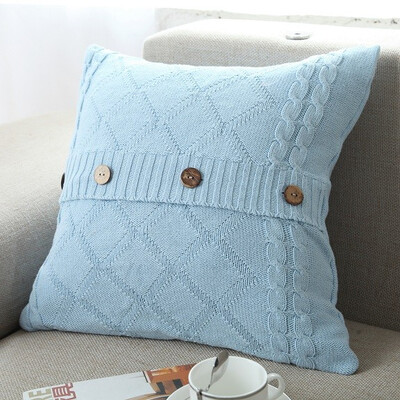 

100 Cotton Knit Pillowcase Home&Car Cushion without Core