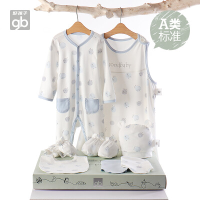 

Good boy childrens clothing 2019 new baby clothes newborn gift box set men&women baby full moon underwear gift box light blue 059