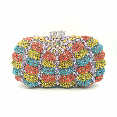 

Elegant diamonds bag evening party rhinestone hollow out clutches women crystal purses bridal wedding party clutches