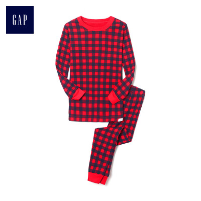 

GAP flagship store female young new year red big square long sleeve underwear set home service 397136 modern red 12-18M