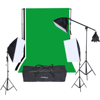 

Andoer Photography Studio Portrait Product Light Lighting Tent Kit Photo Video Equipment 9 135W Light Bulb2Softbox with 4in1