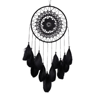 

Handmade Dream Catchers Hand Made Wall Hanging Decoration Ornament Craft Gifts for Parents&Kids Black White Pink Blue