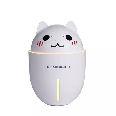 

3 in 1 Multi-functional Portable Mini Humidifier Cute Cat Shape USB Ultrasonic Mist Air Humidifier Fragrance Diffuser with Mini Fa