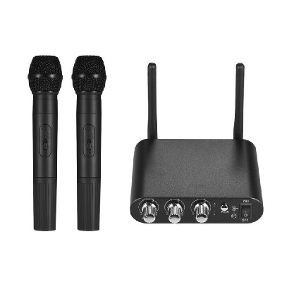 

Professional Live Equipment Wireless Handheld Microphone System with 2 Cordless Mics&Receiver Box Optional 10 Channels UHF Ban