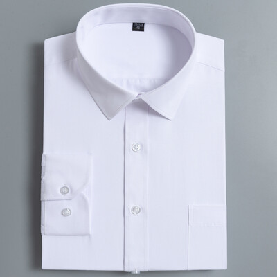 

Kaiser KAISER shirt mens business casual hot-free anti-wrinkle formal business professional solid color long-sleeved shirt male KSX1007 pure white 42