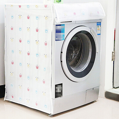 

Transparent Waterproof Washing Machine Cover 605683cm Sunscreen Mome Automatic Impeller Roller Dust Cover