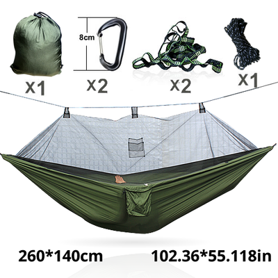 

Mosquito Net Hammock Extra Strong Nylon Camping Hammock Reversible Compact Lightweight