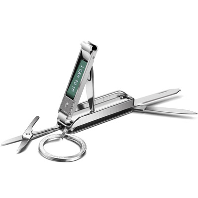 

Korea Kowell Han Kewei nail clippers stainless steel nail scissors nail file key ring screwdriver knife scissors BT-MC2000 green import