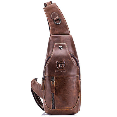 

BULLCAPTAIN Genuine Leather Shoulder Bag for Men