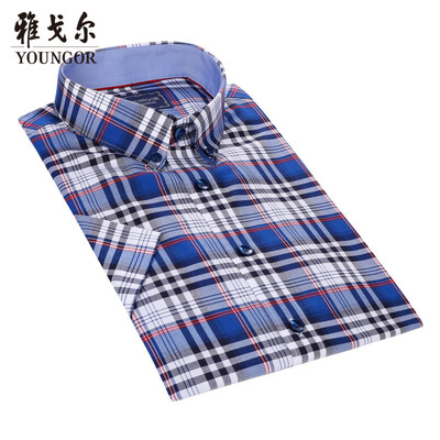 

Youngor shirt mens 2019 spring youth mens casual dress shirt YSXD12623HJY blue 39