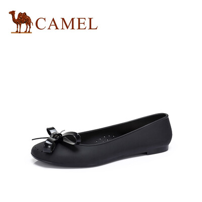 

Camel CAMEL ladies fresh&comfortable bow round head flat shoes A912266159 black 38