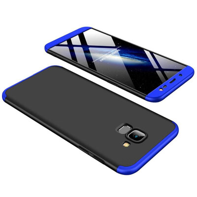

MOONCASE Samsung J6 2018 three-section all-inclusive shield - black blue