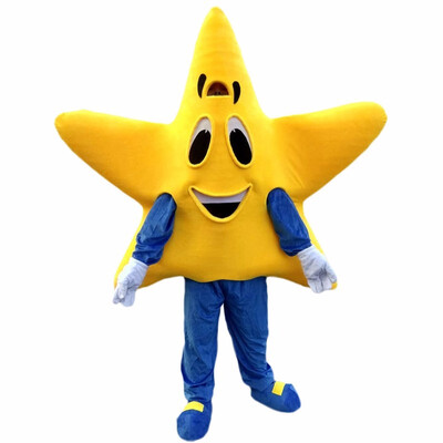 

LangtengYellow Five-pointed Star Mascot Cartoon Costume Cosplay Party Halloween Christmas Festival Performance