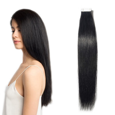 

12-24 inch Women Human Tape In Skin Weft Real Hair Extensions TAPE HUMAN HAIR 100 Brazilian Virgin Hair