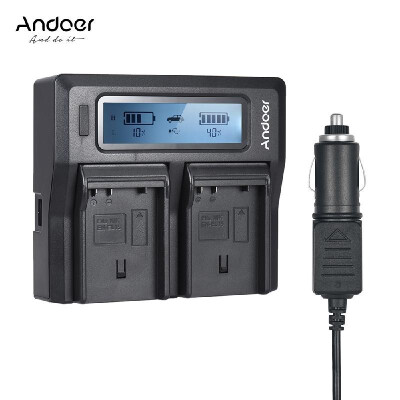 

Andoer NP-FZ100 Dual Channel LCD Camera Battery Charger for Sony A7III A9 A7RIII A7SIII with DC Car Charger