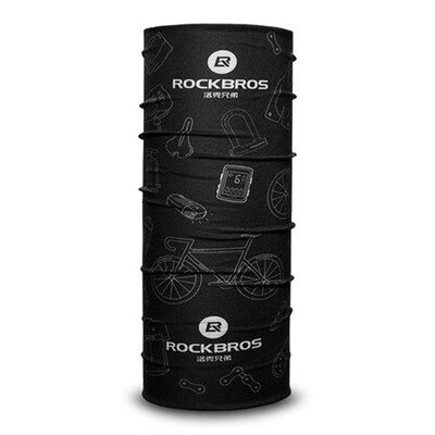 

Rock brothers sunscreen mask riding ice silk face towel full face magic headscarf men&women electric car cover face collar black gray