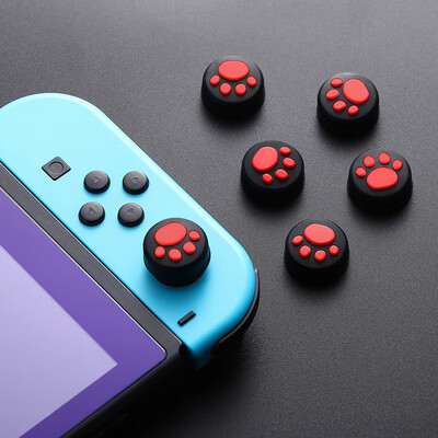

BUBM Nintendo Switch Joy-Con Handle Rocker Cap Cat Claw Cover NS Accessories SWITCH-YGMAJD Red Four Pack