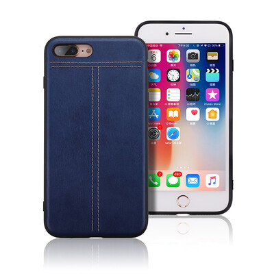 

Stitching Design Phone Case for Apple iPhone 6 6 Plus 7 8 7 8 Plus Protective Shell Back Cover Leather Phone Case