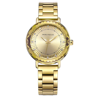 

BOFUTE Womens Watch Business Watches Japanese Movement Waterproof Metal Steel Strip 0040L