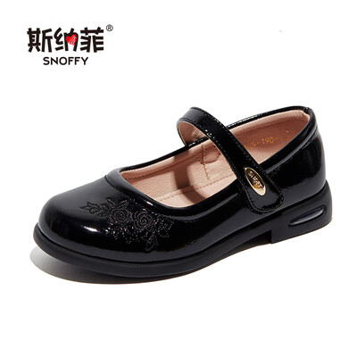 

Snaf childrens shoes girls shoes 2019 spring&autumn new shoes student girl baby childrens shoes princess shoes 19624 black 28