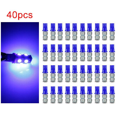 

40Pcs T10 194 168 9SMD-5050 W5W LED Light Blue Lights Super Bright Car Tail Lamp Bulbs