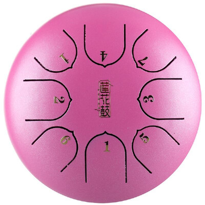 

6 inch Steel Tongue Drum Mini 8 Notes Hand Pan Drum with Drumsticks Percussion Musical Instruments