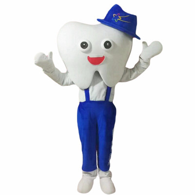 

LangtengTooth Mascot Costume Cartoon Cosplay Party Halloween Christmas Festival Performance