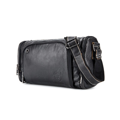 

BULLCAPTAIN Leisure Genuine Leather Travel Shoulder Bag for Men
