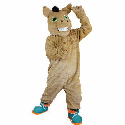 

LangtengBrown Horse Mascot Costume Cartoon Cosplay Party Halloween Christmas Festival Performance