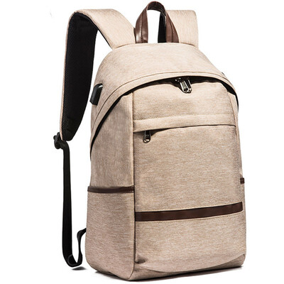 

2018 new business Water Resistant backpack with USB Charging Port&Earphone hole Campus College Student School Bag Unisex