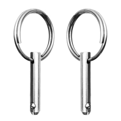 

2Pcs Marine Grade 316 Stainless Steel Spring Loaded Quick Release Pins for Boat Deck Hinge Bimini Top