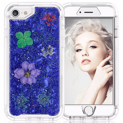 

Shells of dried flowers Case for iPhone 8 76Full Body Protection Bumper Rugged Non-Slip Shockproof Protective Clear Case