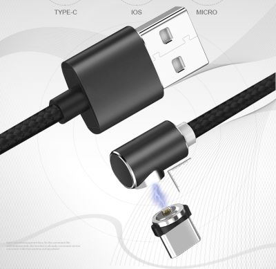 

2019 new 1M 2M usb fast charging 30 mobile phone charging cable nylon braided magnetic usb mobile data cable