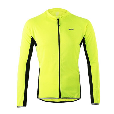 

2017 New Arsuxeo Outdoor Sports Cycling Jersey Bike Bicycle Full Zip Long Sleeve Shirt MTB Bike Riding Clothing Jersey