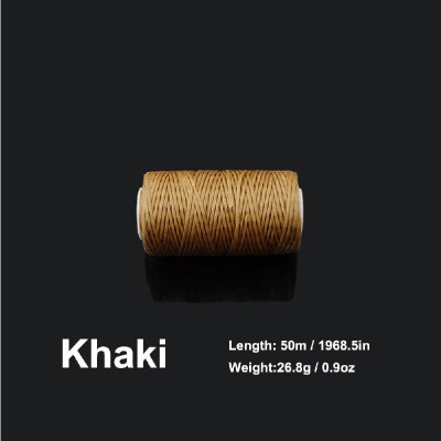 

10mm 50 Meters Long Flat Waxed Thread Waxed String for Leather Sewing