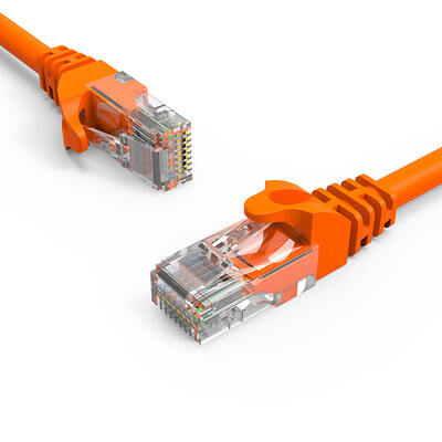

Tencia TC high speed super five network cable network cable with crystal head network jumper orange 3 m TC-5003C
