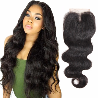 

Nami Hair 4x4 Lace Closure Brazilian Remy Hair Body Wave Free Middle Three Part 100 Human Hair Closure With Baby Hair