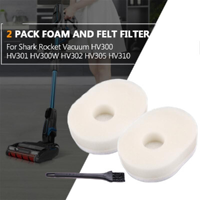 

4 Pack Vacuum Foam&Felt Filter for Shark Rocket Vacuum HV300 HV301 HV300W HV302 HV305 HV310