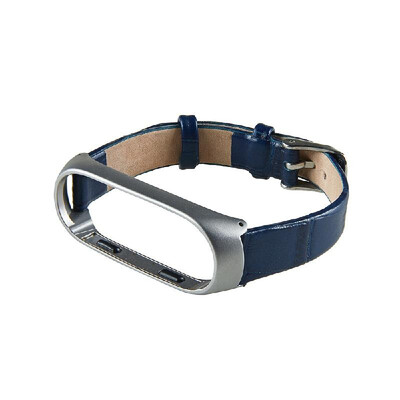 

Leather Strap For Xiaomi Mi Band 3 Mi Smart Bracelet Screwless Wristbands Replace Wrist Strap
