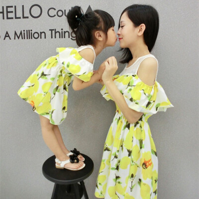 

Family matching mother daughter mommy&me clothes family look girls korean clothing women summer dress vintage outfits wear