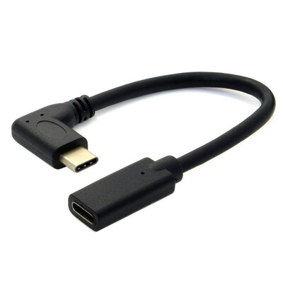 

90 Degree Right Angled USB Type C Extension Cable Male to Female
