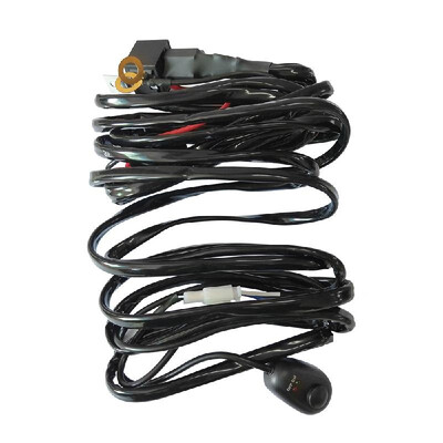 

LED Light Bar Wiring Harness Kit One-To-One 12V 300W ON OFF Switch Power Relay Blade Fuse for Off Road Lights LED Work Lights