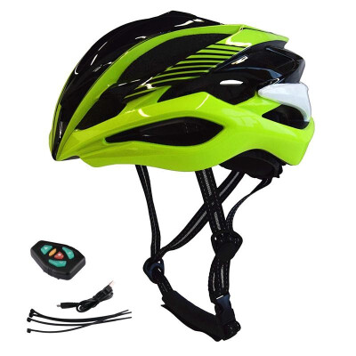 

Wireless remote control LED warning helmet for bicycle riding