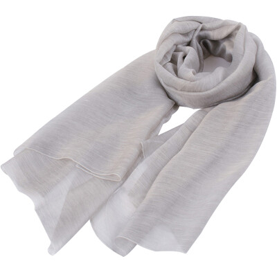 

GLO-STORY spring&autumn ladies silk scarf warm silk scarf Korean fashion wild scarf trend WSJ834201 gray