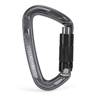 

24KN Twist Locking Gate Carabiner Heavy Duty Auto Lock Carabiner Outdoor D-ring Buckle Climbing Rappelling Canyoning Hammock Locki