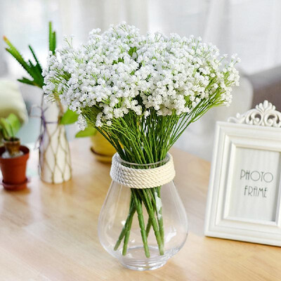 

simulation bouquet wholesale 7 fork full of stars home decoration fake flower wedding simulation plant Pink