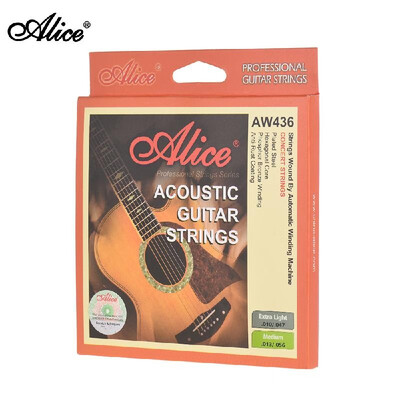 

Alice AW436-M Professional Guitar Strings Set High Grade Medium Tension 6PCS Steel Strings for Acoustic Guitar